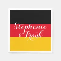 Germany Flag Colors Wedding Napkins