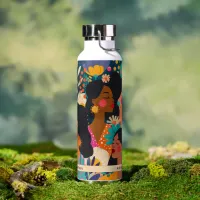 Women Colorful Artistic Spring Water Bottle