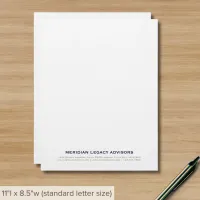 Clean Simple Minimalist Business Letterhead