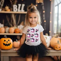 Pink and Black Coquette Halloween Toddler T-shirt