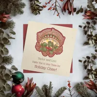 Christmas and Yule Blessings Holiday Invitation