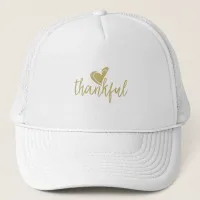 thankful heart thanksgiving trucker hat