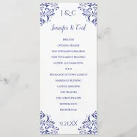 Nadine Wedding Program | Tea-Length (Royal Blue)