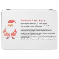 Santa Claus Dictionary Definition X-mas Lexicon iPad Air Cover