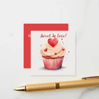 Sweet In Love Cupcake Valentine's Day Card