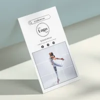 Modern Instagram Photo White Business Card