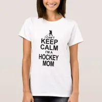 I cant keep calm I am a hockey mom Tri-Blend Shirt