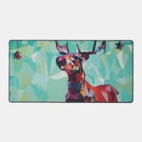 Geometric Deer Desk Mat