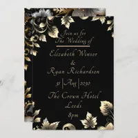 Elegant Floral Bliss Wedding Invitation