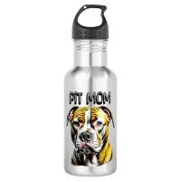 Pit Bull Mom| Dog Lover's   Stainless Steel Water Bottle