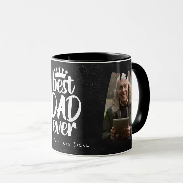 Best Dad Ever Father's Day Gift Black Coffee Mug