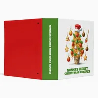 Funny Spaghetti Christmas Tree Delizioso Natale! 3 Ring Binder