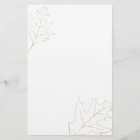 Autumn Oak Leaf Stationery