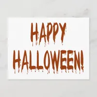 Happy Bloody Halloween Postcard