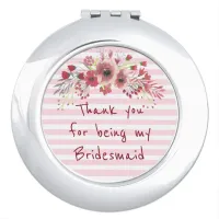Thank you for being my Bridesmaid Mirror Compact
