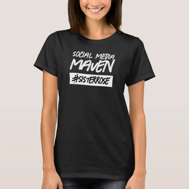 Funny Social Media Maven Hashtag Name T-Shirt