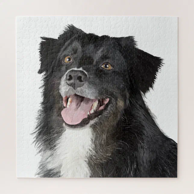 Peinture r&#233;aliste d’un magnifique chien jigsaw puzzle