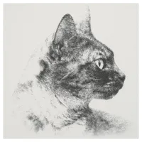 Stella the Grey Cat Fabric