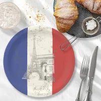 Flag and Symbols of France ID156 Paper Plates