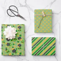 Cutesy Luck for the Irish Wrapping Paper