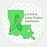 Lyme Disease Awareness Stickers for Louisiana