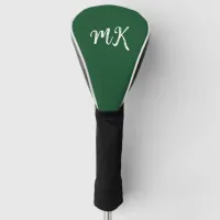 Simple Monogrammed Personalized Golf Head Cover