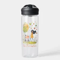 Mom and Twins on Stroller Water Bottle