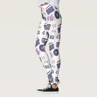 Retro 1980's Era Music Nostalgic Leggings