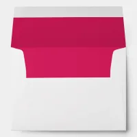 CUSTOMIZABLE Berry Pink Greeting Card Envelope