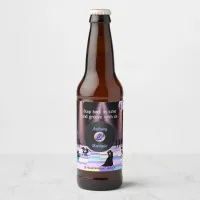 Customizable Disco Wedding Beer Bottle Label