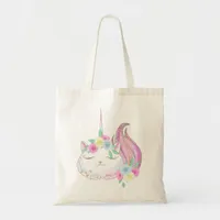 Cute Caticorn Tote Bag