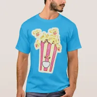 Fun Popcorn Character T-Shirt