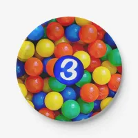 Bouncy Balls Ball Pit themed Birthday Party Paper Plates