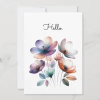 Flowers Watercolor Illustration Customizable