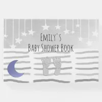 Personalized Star and Moon Themed Baby Shower Guest Book