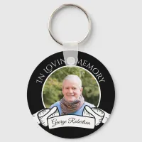 In Loving Memory Memorial Photo Keychain