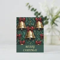 Bows And Bells - Christmas Card