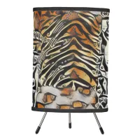 Safari Wild Animal Print Footed Tripod Lamp