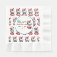 Happy Birthday To You | Macaron Napkins