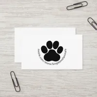 Minimalist Logo Custom Kingdom of Animals Simple Business Card