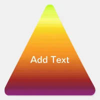 Spectrum of Horizontal Colors -3 Triangle Sticker