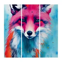 Red Fox Triptych