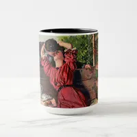 Vintage Couple Kissing Valentines Mug