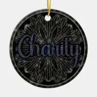 Virtue Charity Mandala Ceramic Ornament