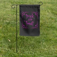 Poison Purple Trick or Treat Garden Flag