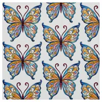 Charming Colorful Whimsical Butterfly Fabric