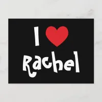 I Love Rachel Postcard