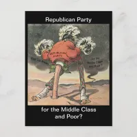 Head in the Sand Republican Party Invitation Postcard