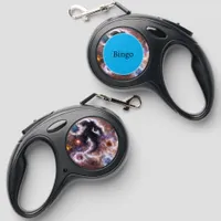 A Captivating Abstract Galactic Nebula Retractable Pet Leash