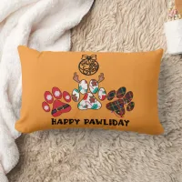 Happy Pawliday - Christmas Holiday Throw Pillow